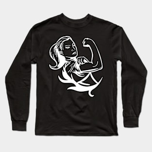 woman strong Long Sleeve T-Shirt